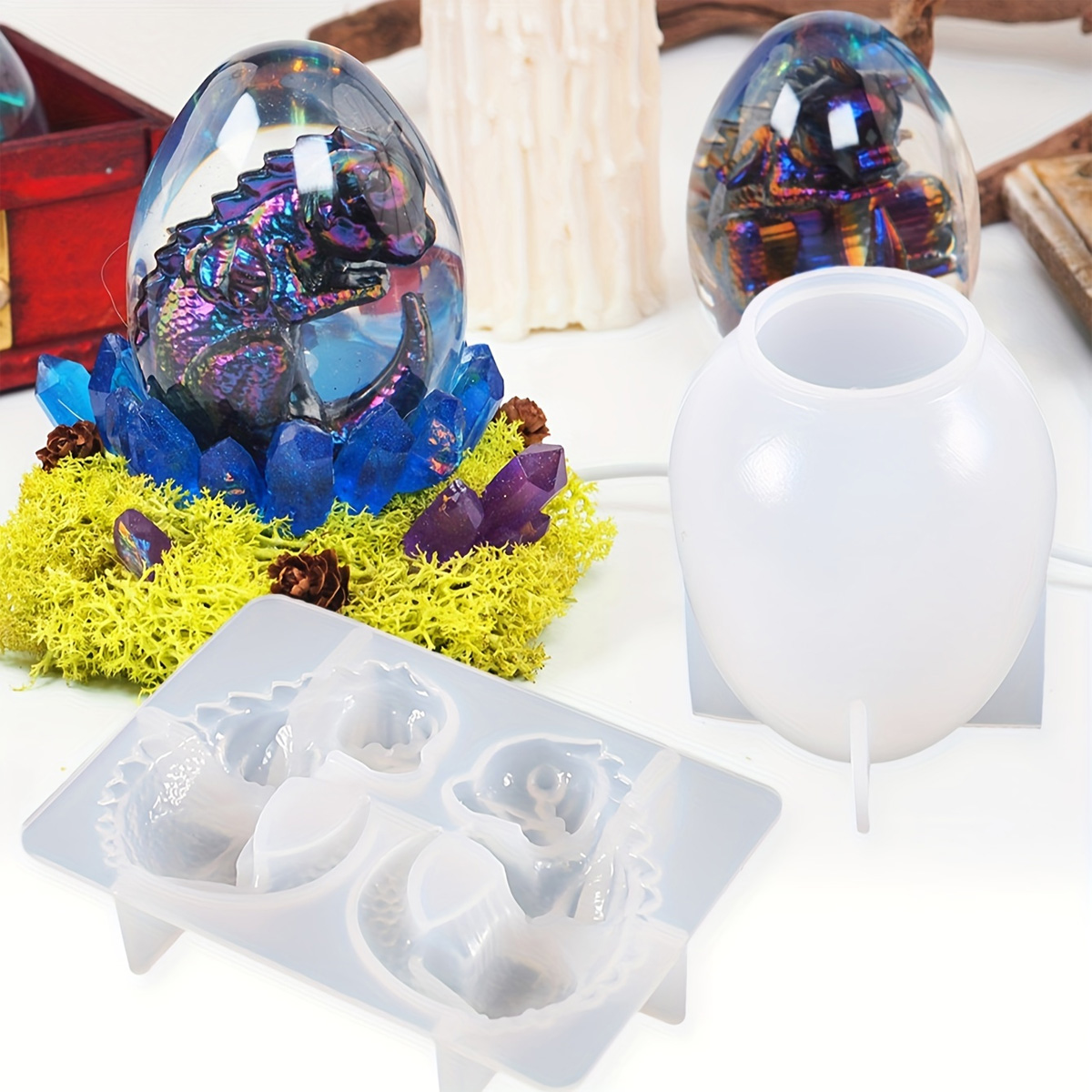 Candle Making Kit - Moldes de ovo de dragão de
