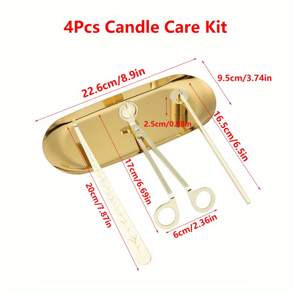 4 pçs/set kit de cuidados com  - Candle Wick avaliação e preço