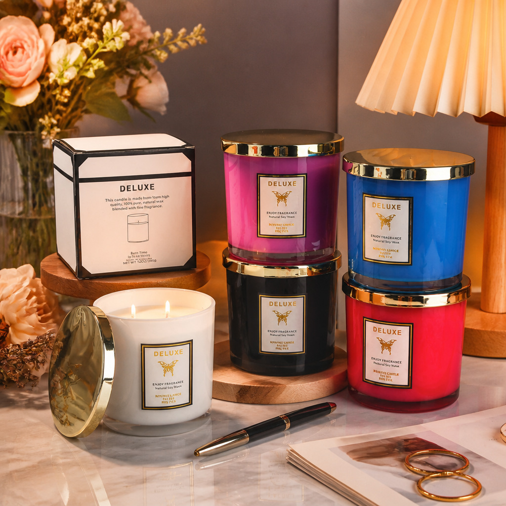 Vela perfumada com capa de vid - Candle Fragrance avaliação e preço