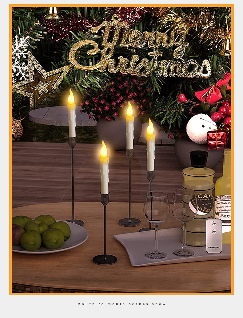 Velas Cônicas Sem Chama Cor Ma - Candle Wick avaliação e preço