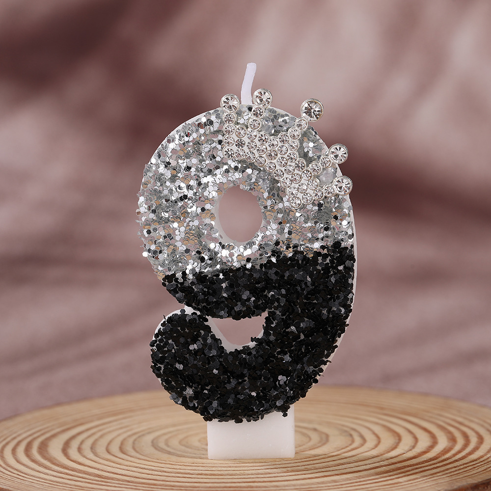Coroa Gradiente Preto e Prata  - Silk Candle avaliação e preço